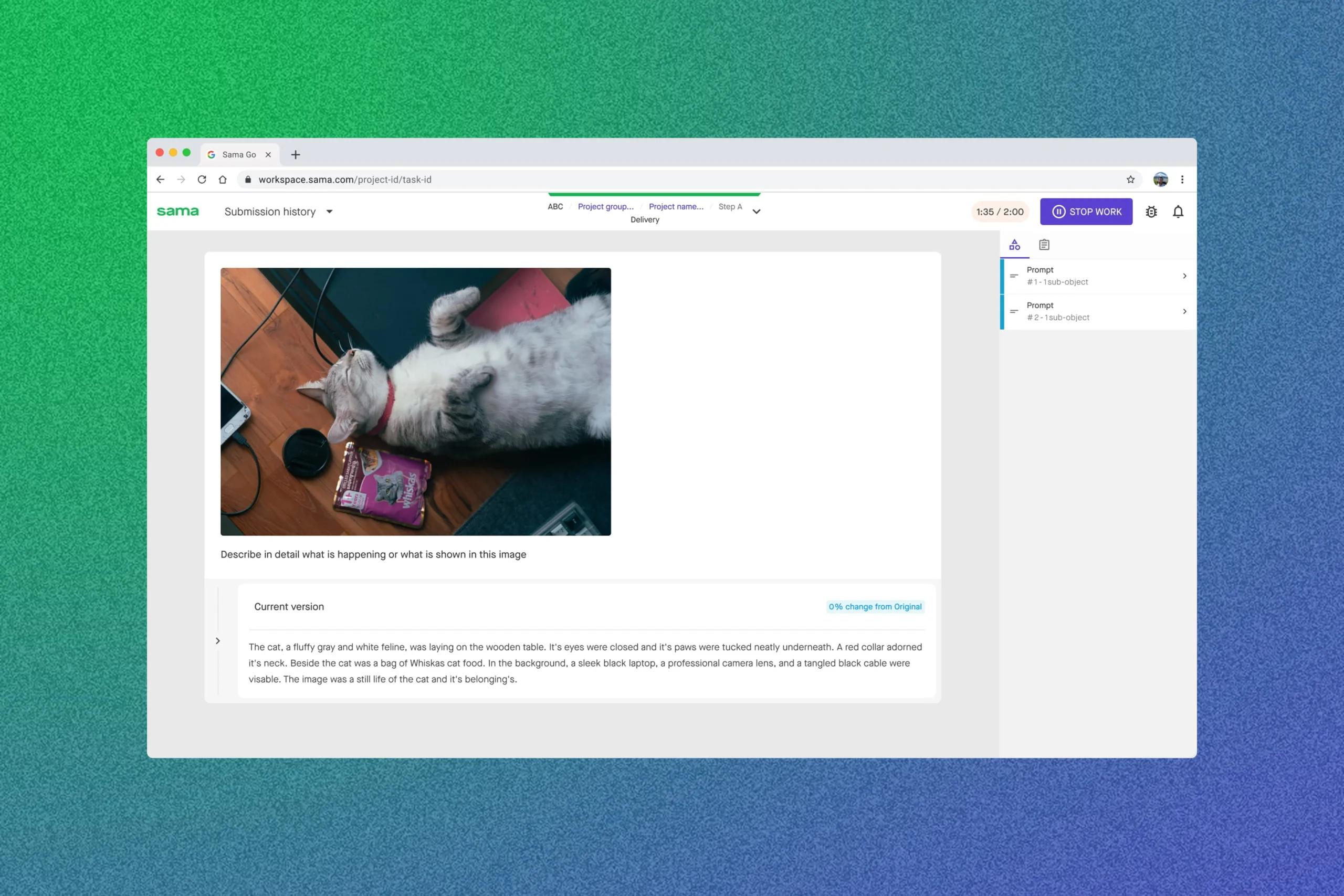 Gen AI image captioning workflows
